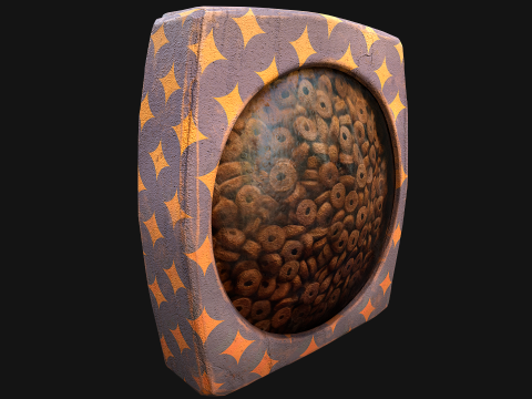 Dogs Cats Pets Food Cookies Cereals Packaging 3D 모델