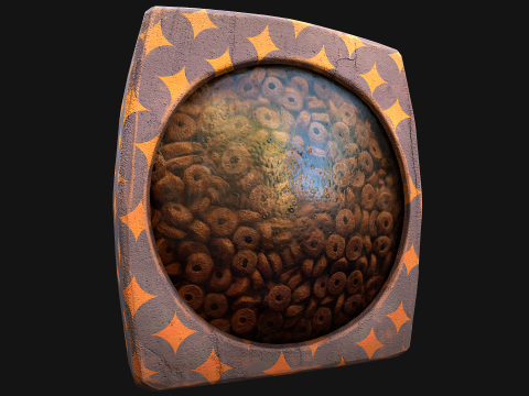 Dogs Cats Pets Food Cookies Cereals Packaging 3D 모델