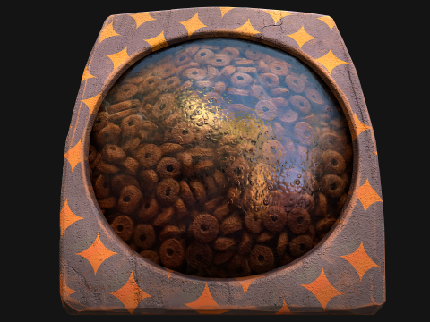 Dogs Cats Pets Food Cookies Cereals Packaging 3D 모델