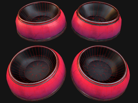 Bowl for Pet Dog Cat Zoo Accessories Model 3D