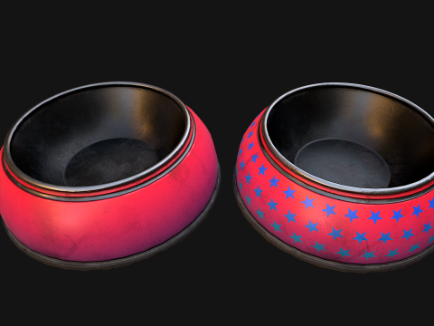 Bowl for Pet Dog Cat Zoo Accessories Model 3D