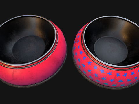 Bowl for Pet Dog Cat Zoo Accessories Model 3D