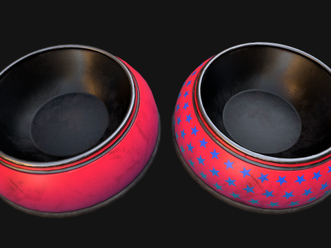 Bowl for Pet Dog Cat Zoo Accessories Model 3D