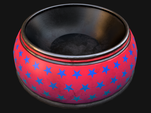 Bowl for Pet Dog Cat Zoo Accessories Model 3D