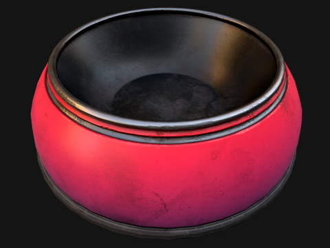 Bowl for Pet Dog Cat Zoo Accessories Model 3D