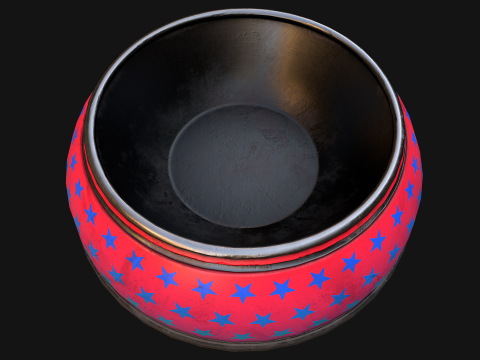 Bowl for Pet Dog Cat Zoo Accessories Model 3D