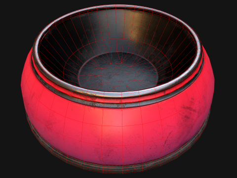 Bowl for Pet Dog Cat Zoo Accessories Model 3D