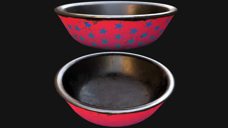 Bowl for Pet Dog Cat Zoo Decor Modello 3D .c4d .max .obj .3ds .fbx .stl .blend 