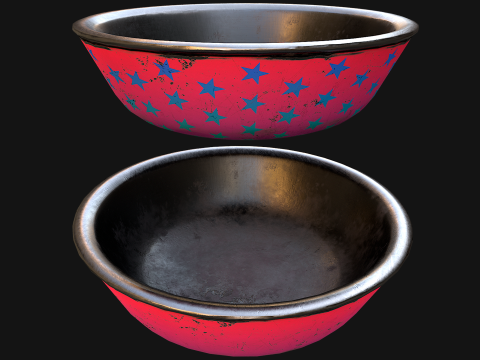 Bowl for Pet Dog Cat Zoo Decor Model 3D