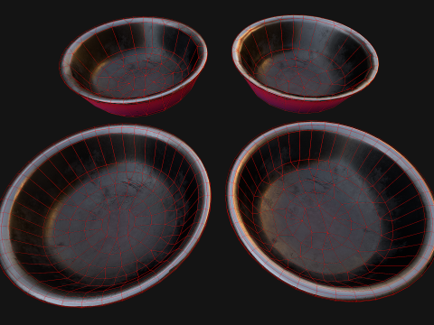 Bowl for Pet Dog Cat Zoo Decor Modello 3D