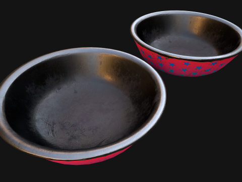 Bowl for Pet Dog Cat Zoo Decor Modello 3D