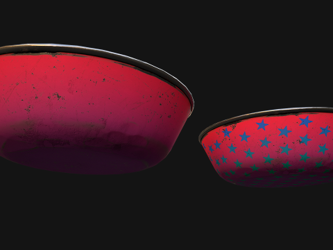 Bowl for Pet Dog Cat Zoo Decor Modello 3D