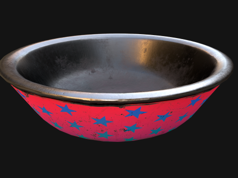 Bowl for Pet Dog Cat Zoo Decor Modello 3D