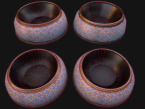 Food Bowl for Pet Dog Cat Modello 3D