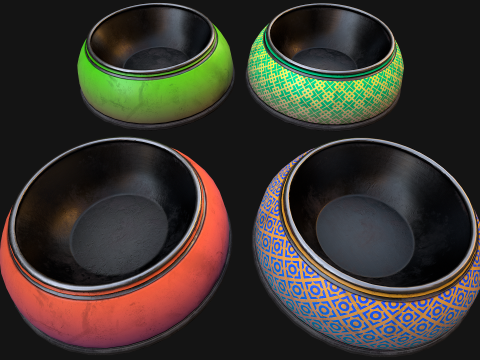 Food Bowl for Pet Dog Cat Modello 3D
