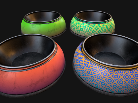 Food Bowl for Pet Dog Cat Modello 3D