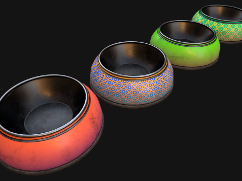 Food Bowl for Pet Dog Cat Modello 3D