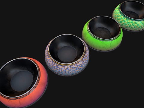Food Bowl for Pet Dog Cat Modello 3D