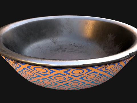 Pet Food Bowl Zoo Dishes for Cats Dogs 3D Model