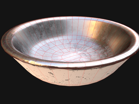 Pet Food Bowl Zoo Dishes for Cats Dogs Modelo 3D