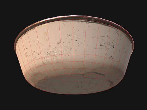 Pet Food Bowl Zoo Dishes for Cats Dogs 3D Model