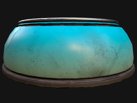 Pet Food Bowl Dishes for Cat Dog 3D Model