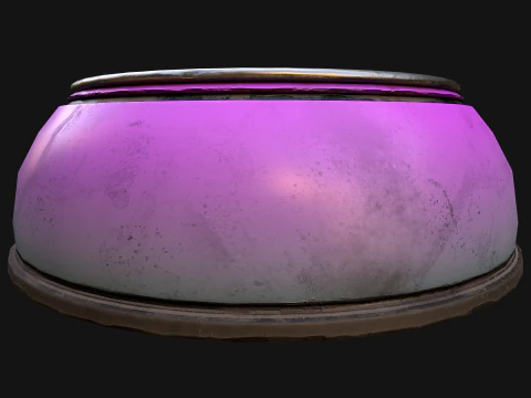 Pet Food Bowl Dishes for Cat Dog 3D Model