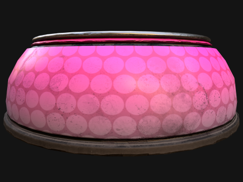 Pet Food Bowl Dishes for Cat Dog 3D 모델