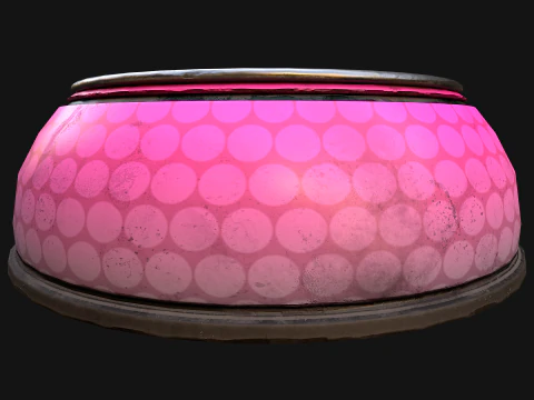 Pet Food Bowl Dishes for Cat Dog 3D Model
