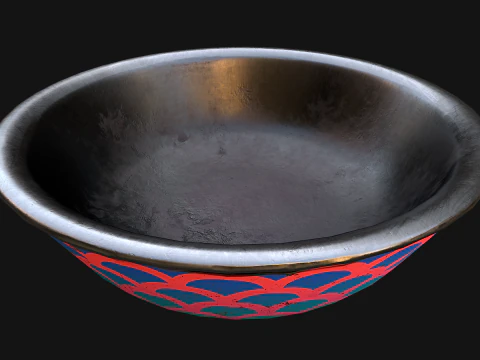 Pet Food Bowl Dishes for Cats Dogs 3D Model