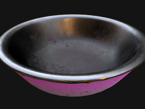 Pet Food Bowl Dishes for Cats Dogs 3D Model