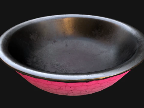 Pet Food Bowl Dishes for Cats Dogs 3D Model