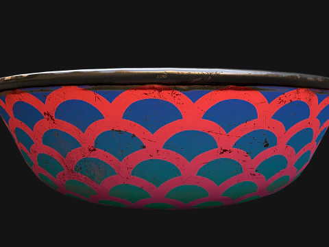 Pet Food Bowl Dishes for Cats Dogs 3D Model