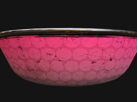 Pet Food Bowl Dishes for Cats Dogs 3D Model