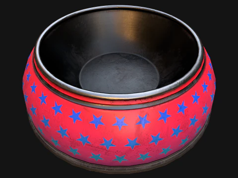 Tigela Pet Food Gato Cachorro Conjunto 10 Cores Modelo 3D