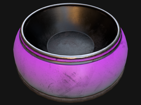 Bowl Pet Food Cat Dog 10 Colors Set Modèle 3D