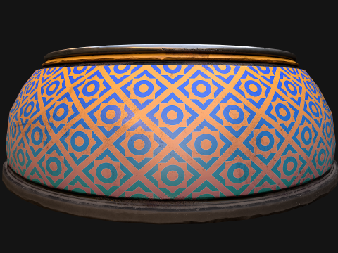 Bowl Pet Food Cat Dog 10 Colors Set Modèle 3D