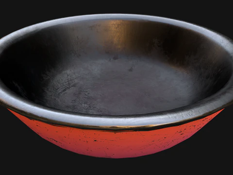 Bowl Pet Food Cats Dogs 10 Colors Set 3D Model