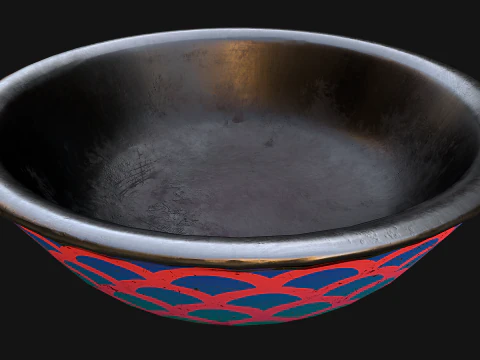 Bowl Pet Food Cats Dogs 10 Colors Set 3D Model