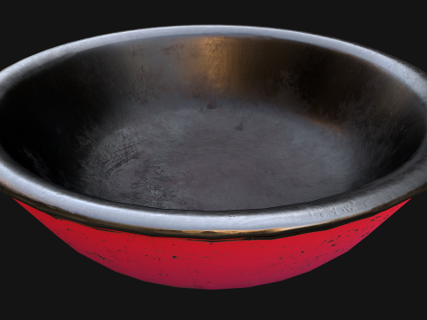 Food in a Bowl Cat Dog Pet Zoo Set 3D 모델
