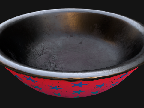 Food in a Bowl Cat Dog Pet Zoo Set 3D 모델