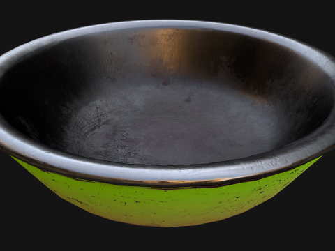 Food in a Bowl Cat Dog Pet Zoo Set 3D 모델