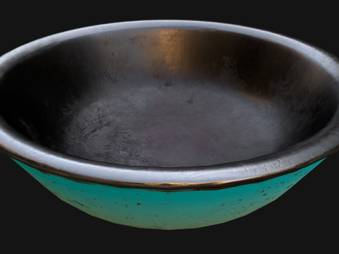 Food in a Bowl Cat Dog Pet Zoo Set 3D 모델
