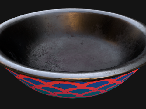 Food in a Bowl Cat Dog Pet Zoo Set 3D 모델