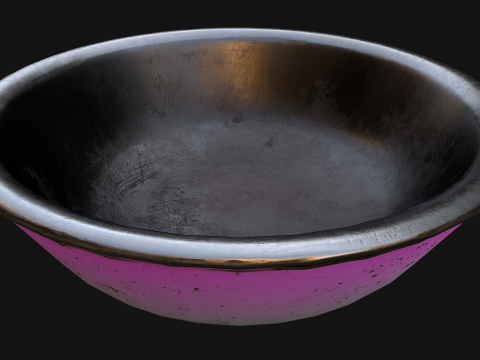 Food in a Bowl Cat Dog Pet Zoo Set 3D 모델