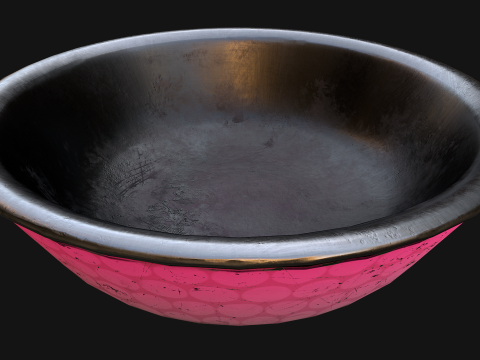 Food in a Bowl Cat Dog Pet Zoo Set 3D 모델