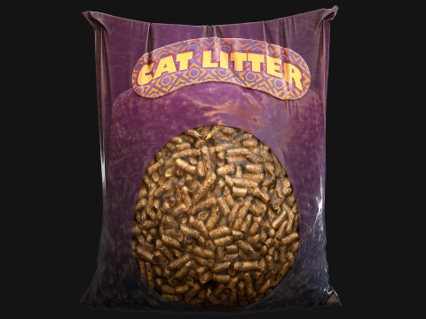 Pet Cat Dog Litter Accessories Zoo Toilet 3D 모델