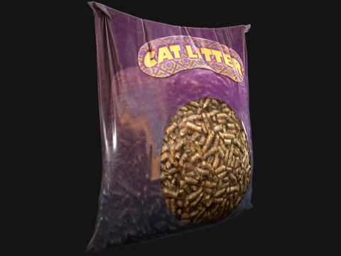 Pet Cat Dog Litter Accessories Zoo Toilet 3D Model