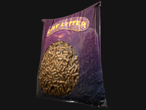 Pet Cat Dog Litter Accessories Zoo Toilet 3D Model