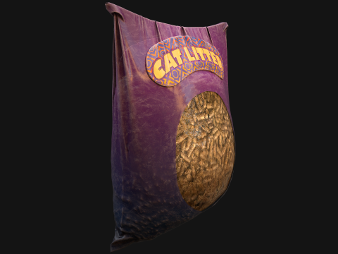 Pet Cat Dog Litter Accessories Zoo Toilet 3D Model